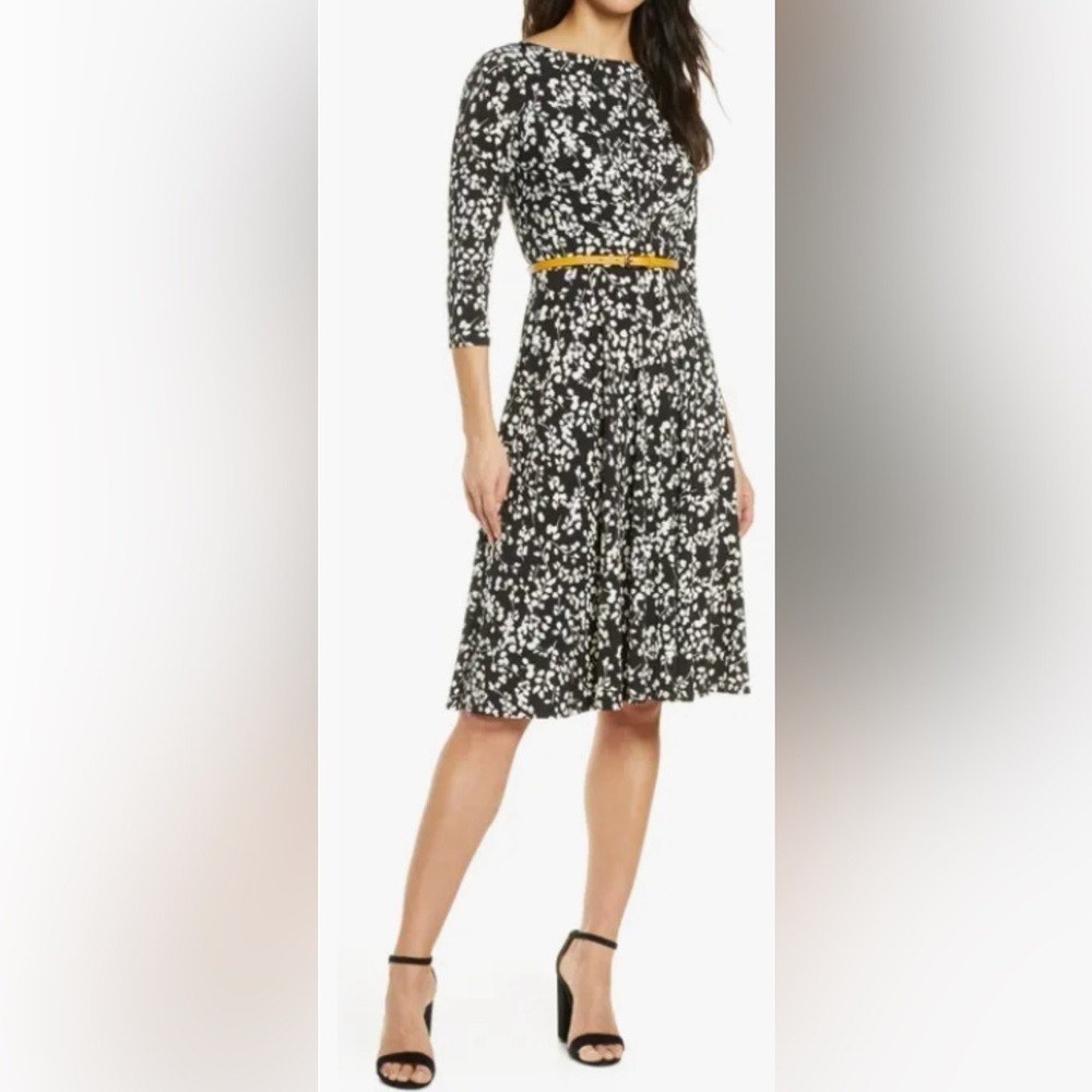 NWT Harper Rose Size 12‎ Belted Fit & Flare Dress